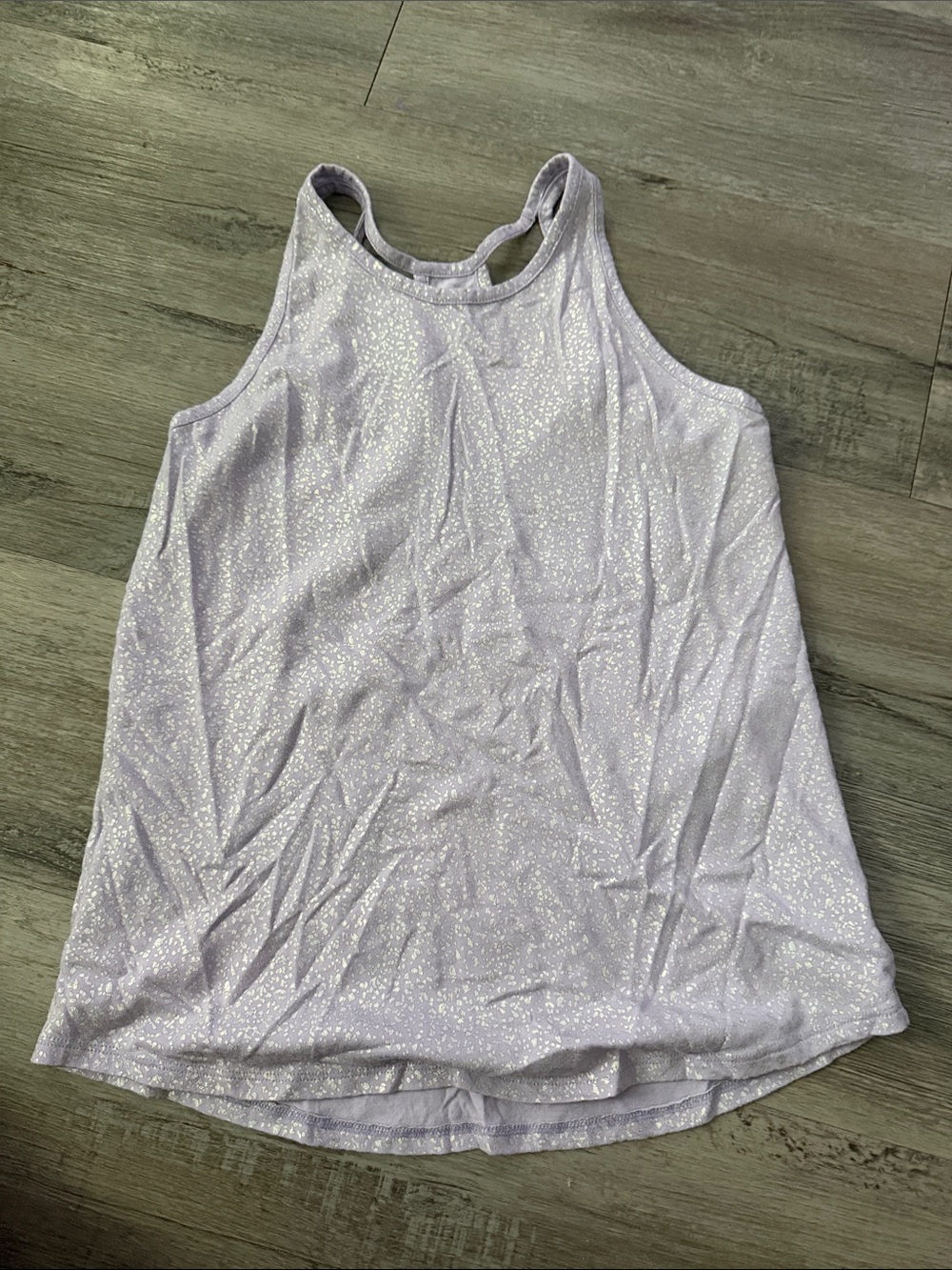 bcg Lavender Sparkle Racerback Tank Top